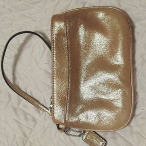 Coach Wristlet Gold